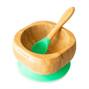 Bol Bambú Verde Eco Rascals con Cuchara