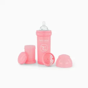 Biberón Anticólico Twistshake 260 ml Rosa Pastel