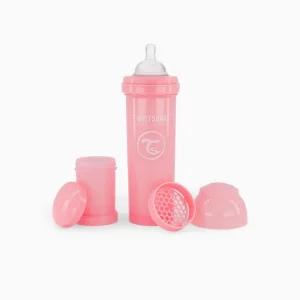 Biberón Anticólico Twistshake 330 ml Rosa Pastel
