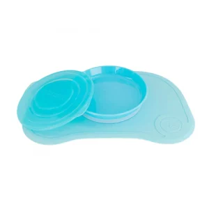 Pack Twistshake Mantel Antideslizante + Plato Azul Pastel