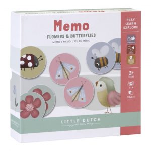 Juego Memo Flores y Mariposas Little Dutch