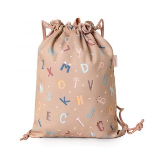 Mochila Saco Tela Funny Letters
